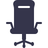 Icône chaise de bureau